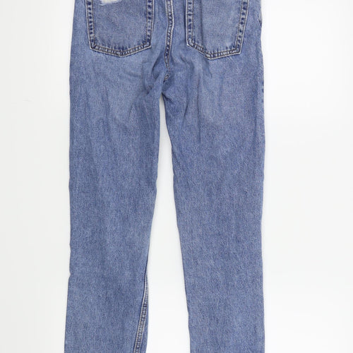 H&M Womens Blue   Straight Jeans Size 4 L28 in