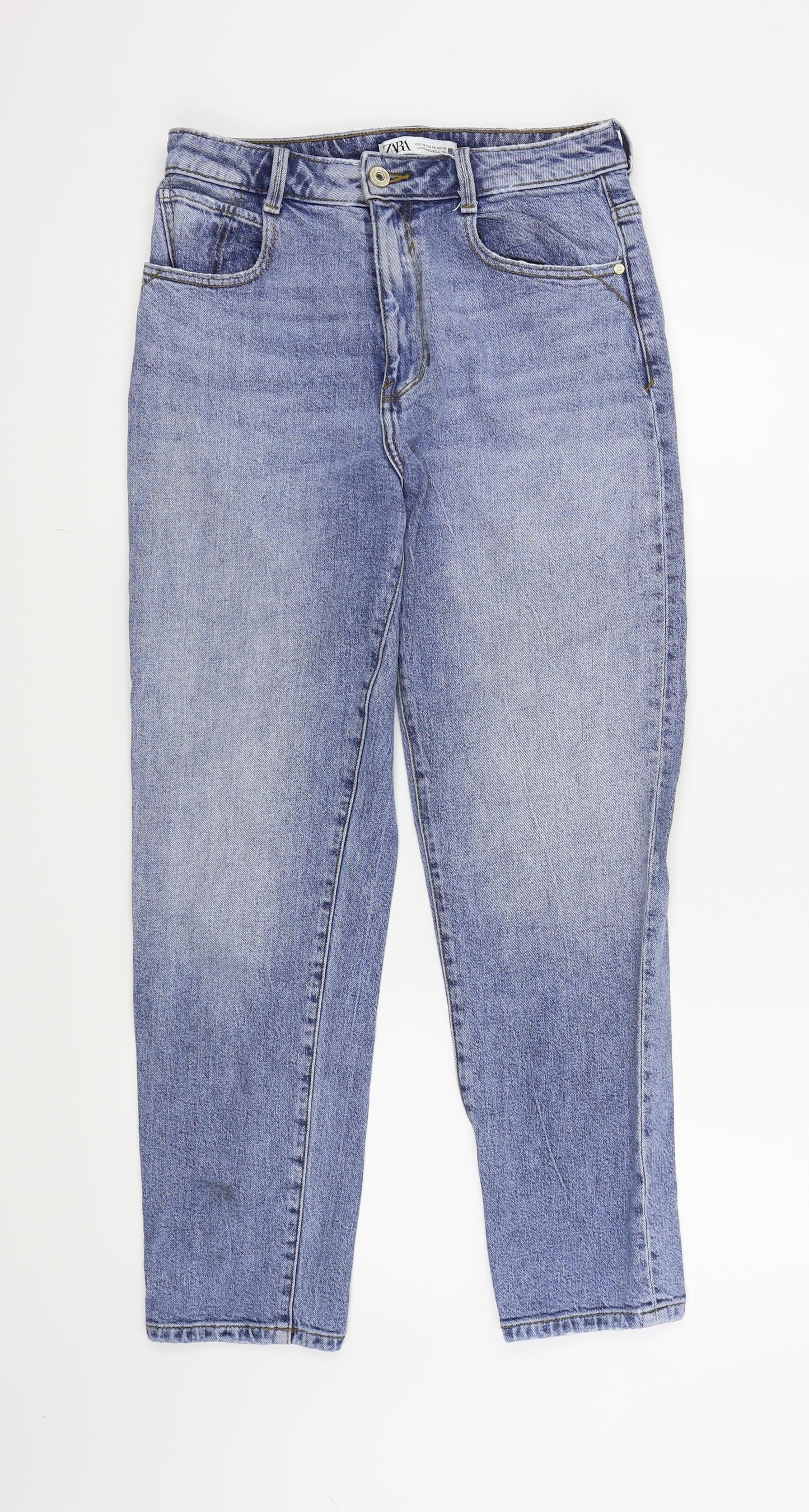 Zara Womens Blue   Straight Jeans Size 10 L27 in