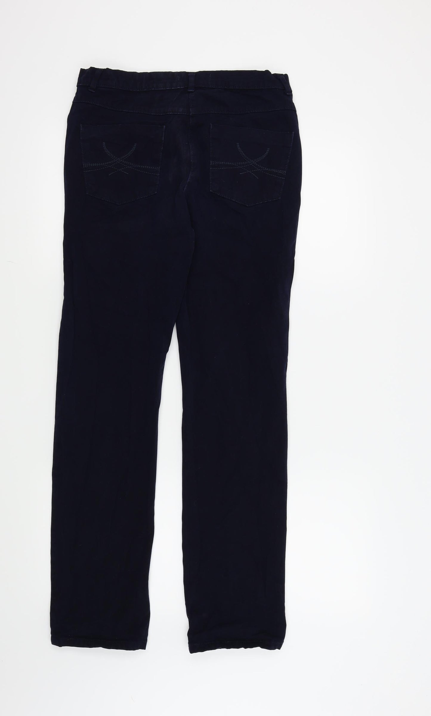 M&S Womens Blue   Straight Jeans Size 10 L29 in