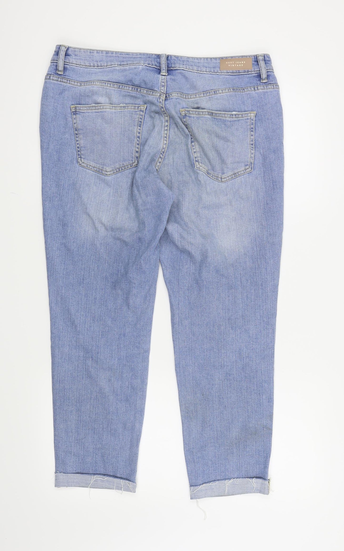 NEXT Womens Blue   Straight Jeans Size 16 L25 in