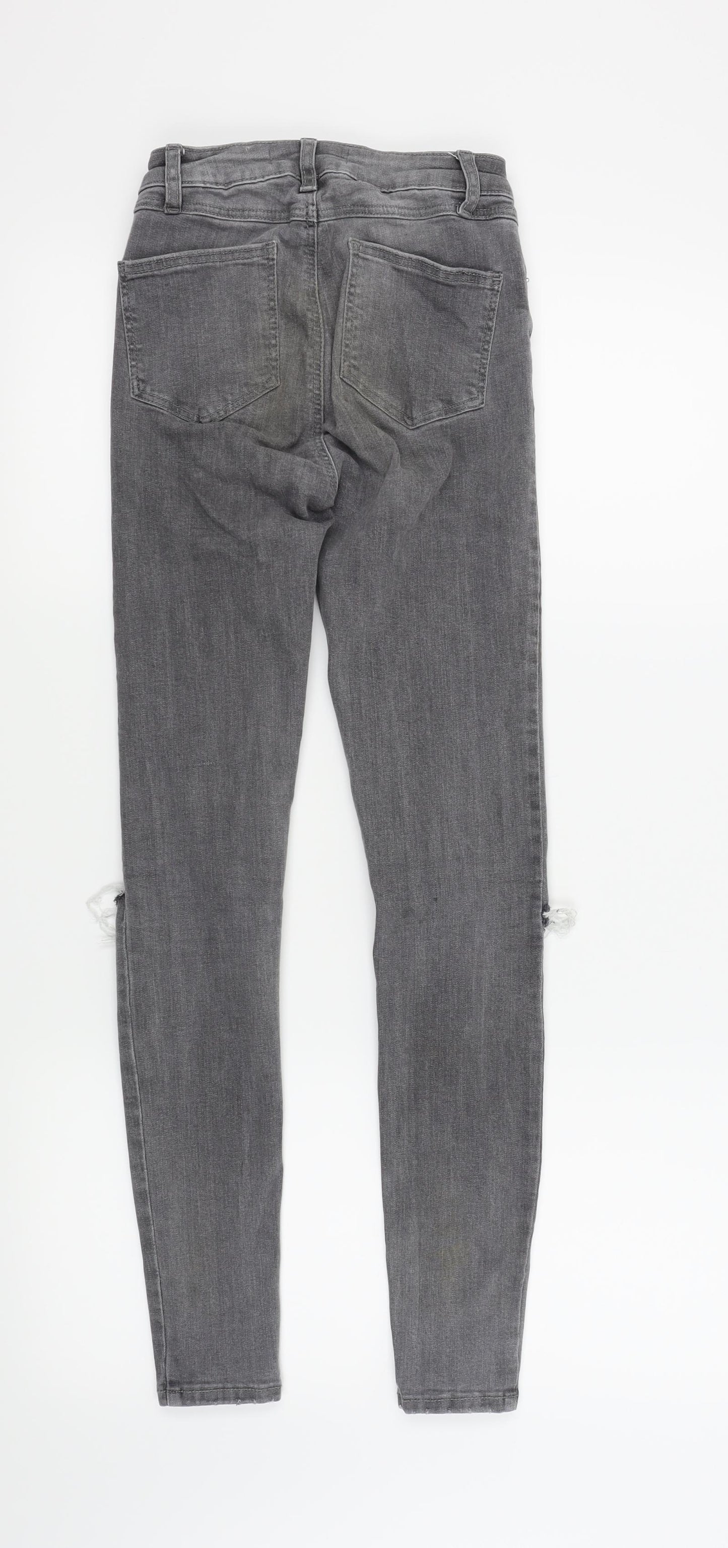 Denim & Co. Womens Grey   Skinny Jeans Size 4 L27 in