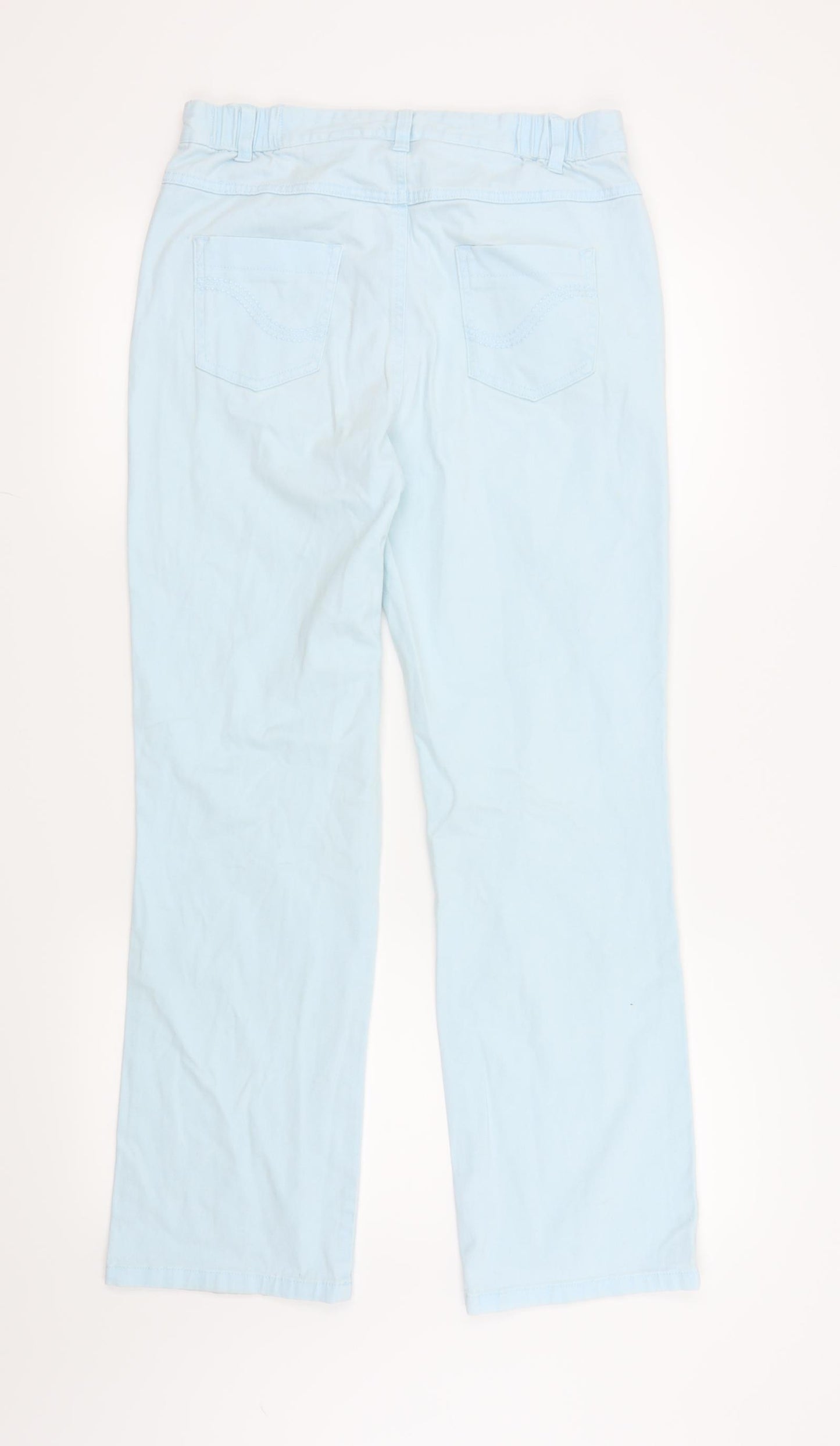 M&S Womens Blue   Straight Jeans Size 10 L28 in