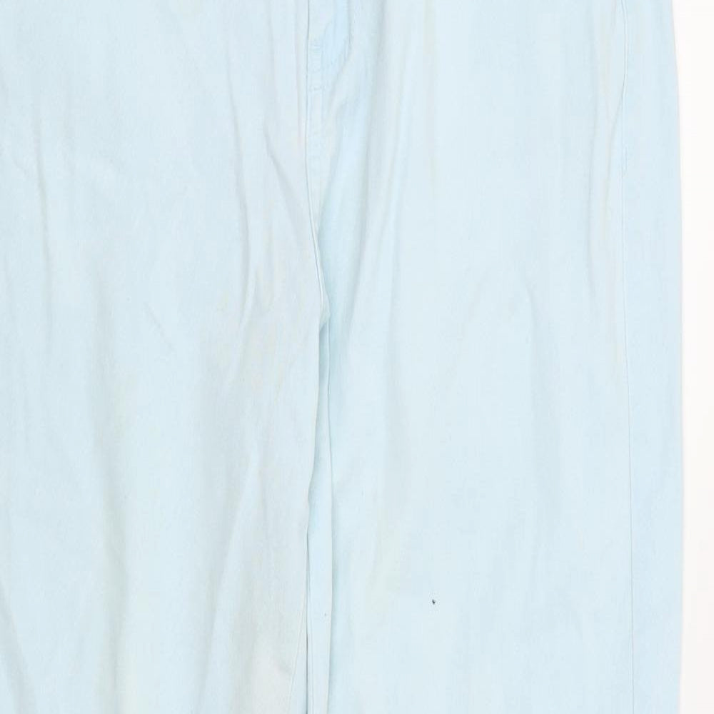 M&S Womens Blue   Straight Jeans Size 10 L28 in