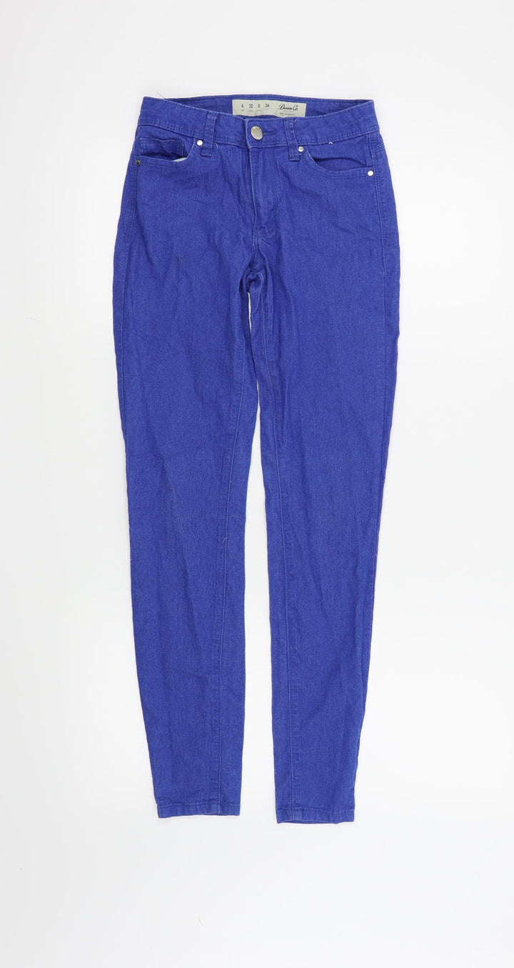 Denim & Co. Womens Blue Skinny Jeans Size 4 L28 in