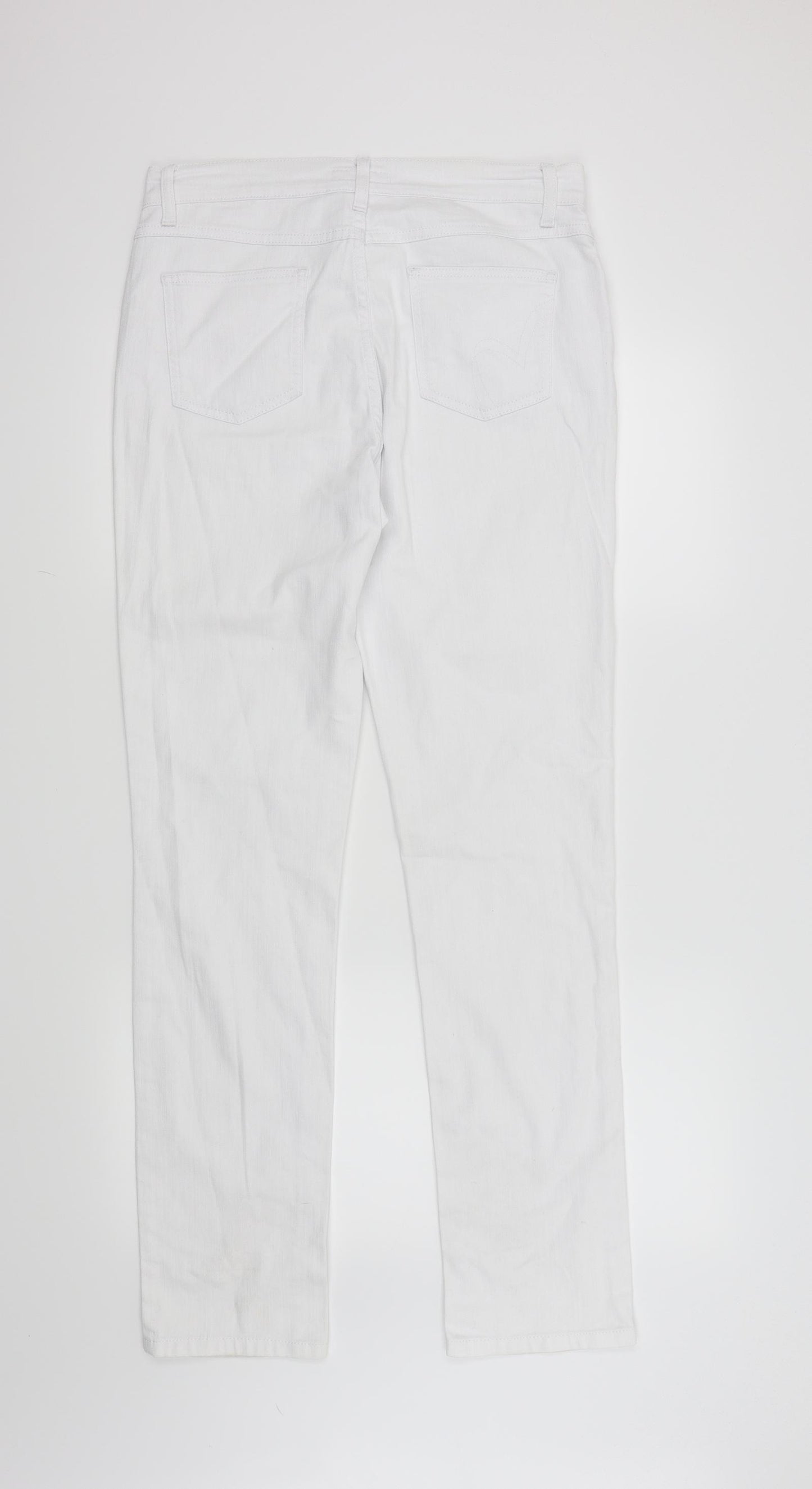 Per Una Womens White   Straight Jeans Size 12 L31 in