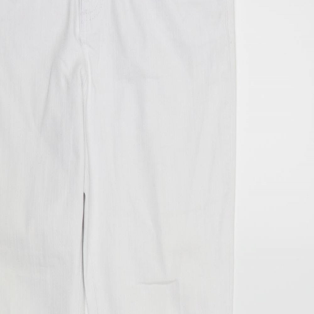 Per Una Womens White   Straight Jeans Size 12 L31 in