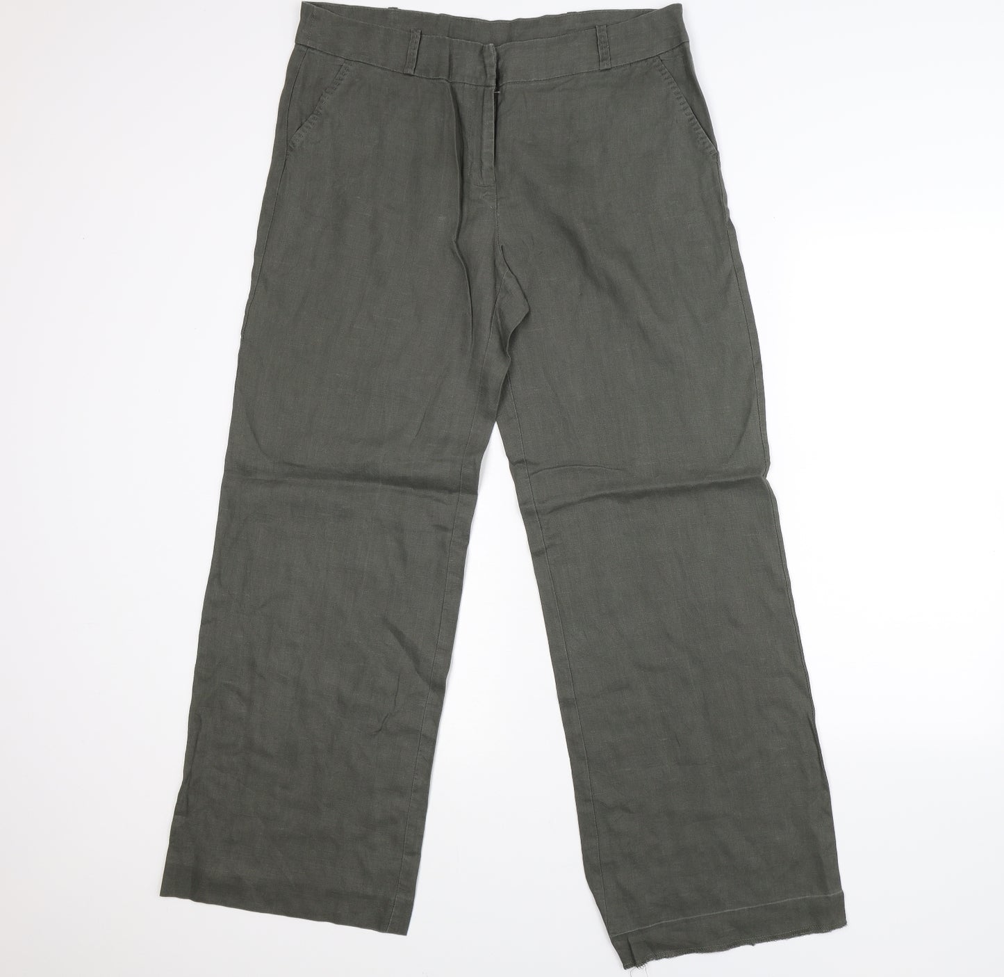 TU Womens Green   Trousers  Size 14 L28 in