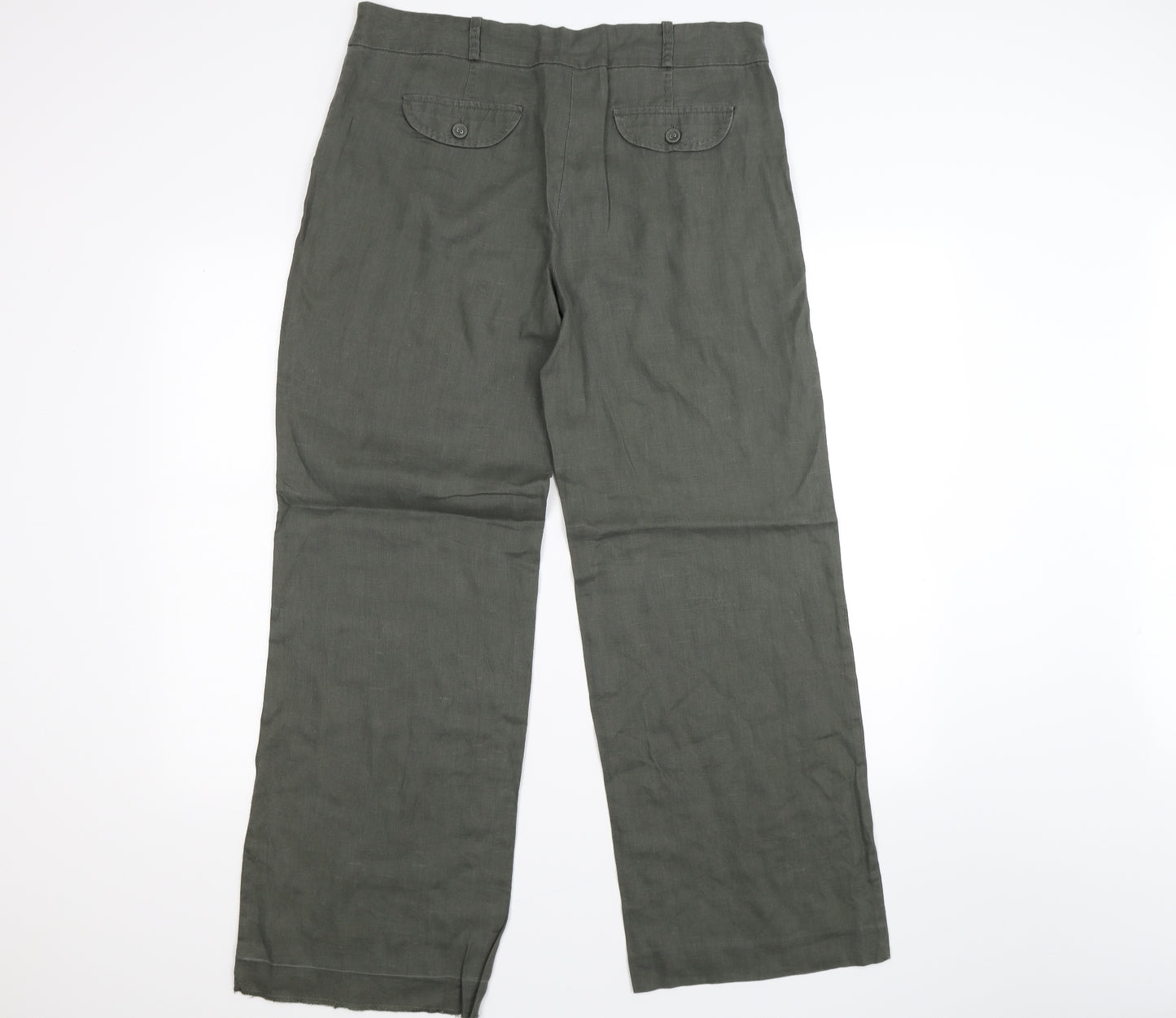 TU Womens Green   Trousers  Size 14 L28 in