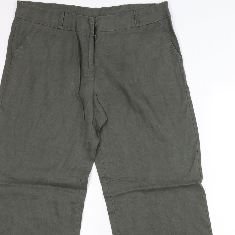 TU Womens Green   Trousers  Size 14 L28 in