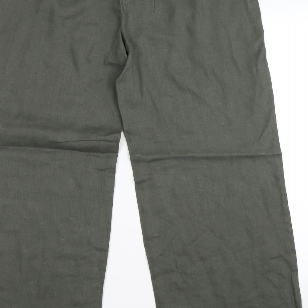TU Womens Green   Trousers  Size 14 L28 in