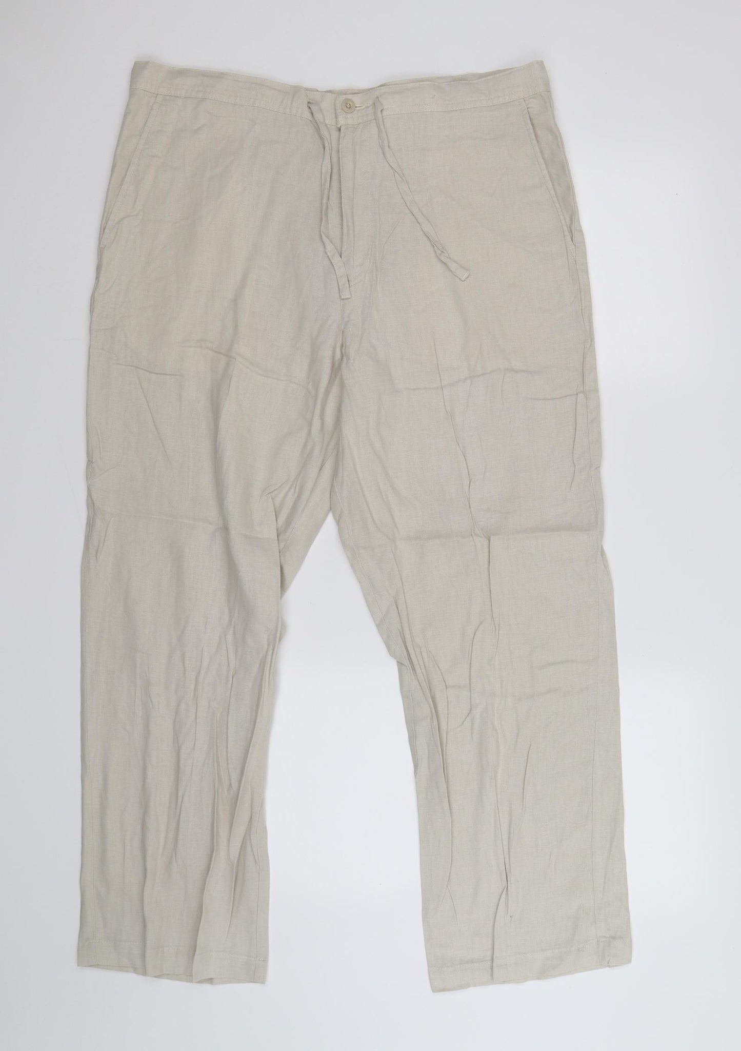 Preworn Womens Beige   Trousers  Size 18 L28 in