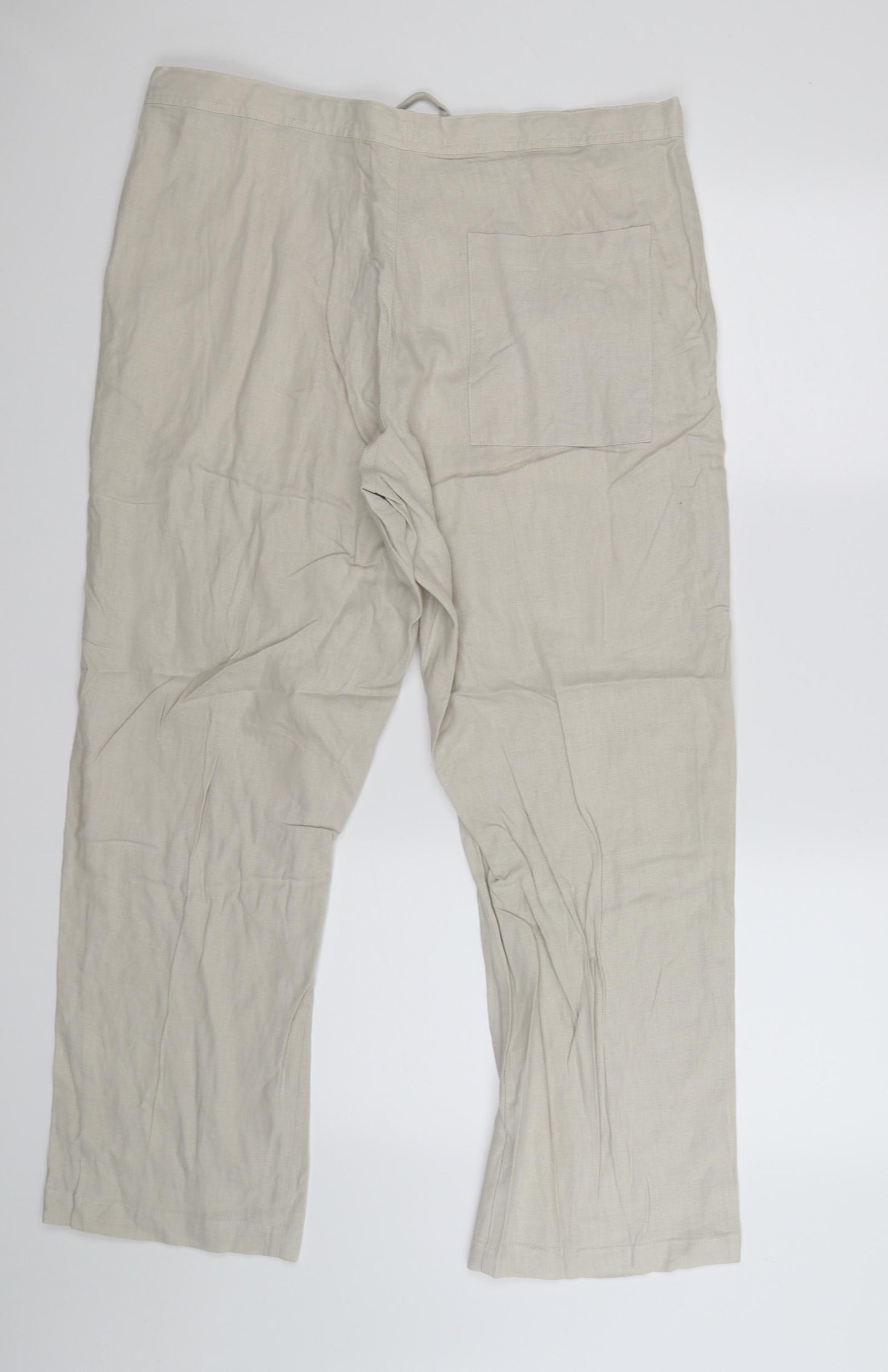 Preworn Womens Beige   Trousers  Size 18 L28 in