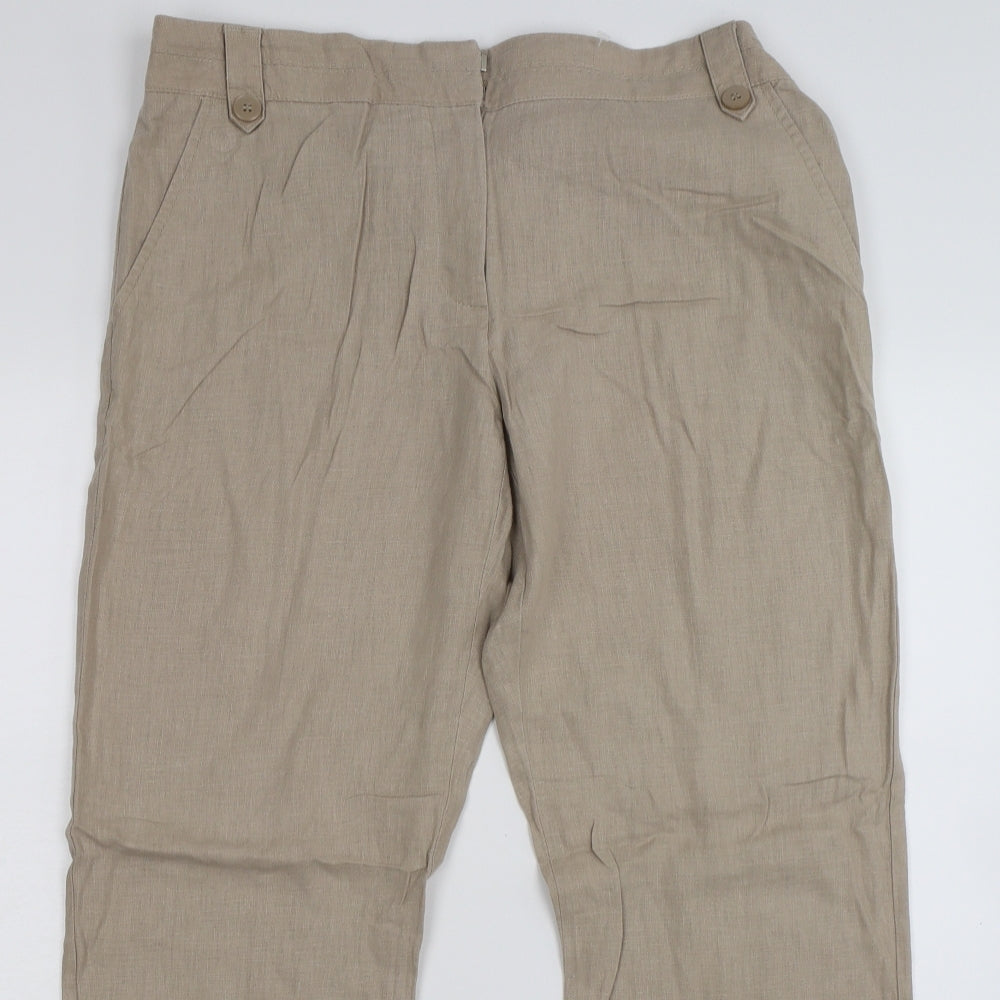 George Womens Beige   Rain Trousers Trousers Size 12 L28 in