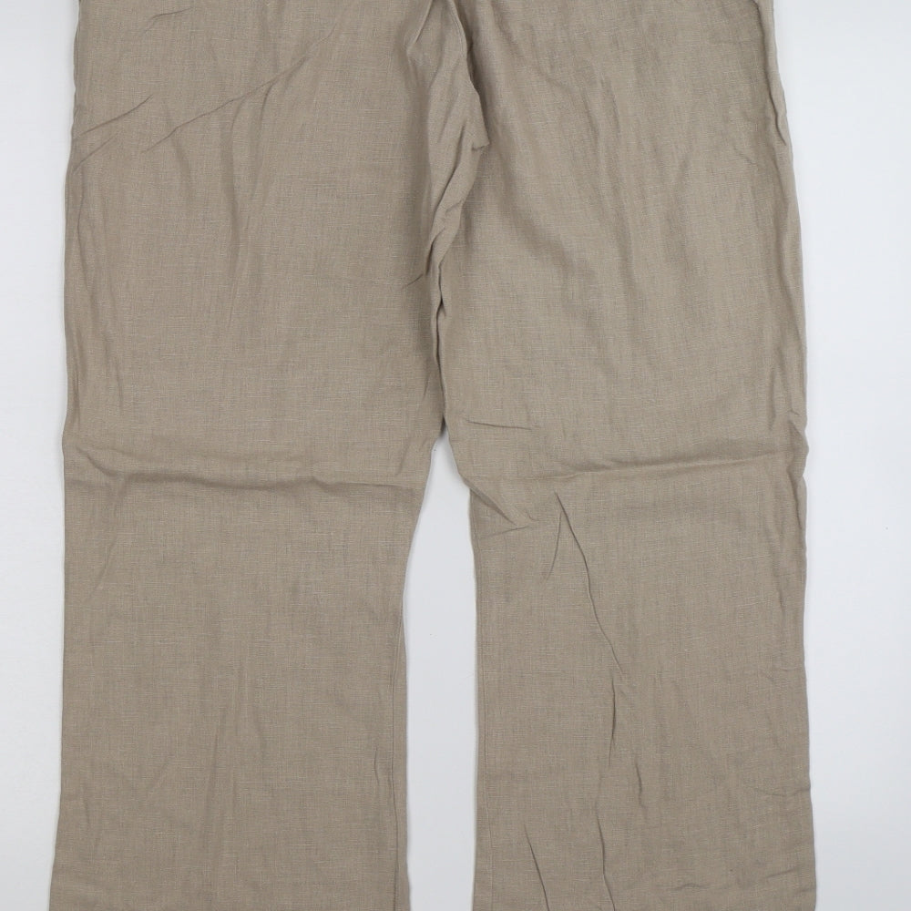 George Womens Beige   Rain Trousers Trousers Size 12 L28 in