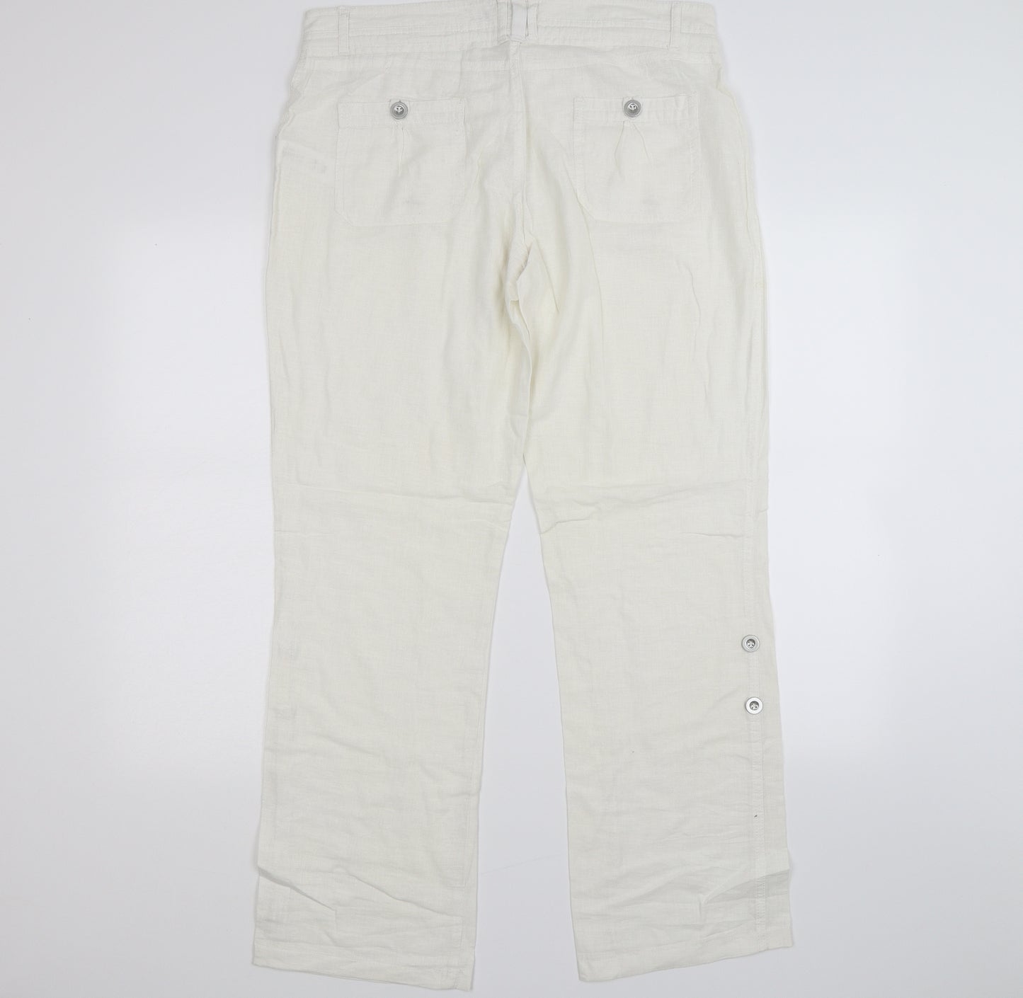 Atmosphere Womens White   Trousers  Size 12 L28 in