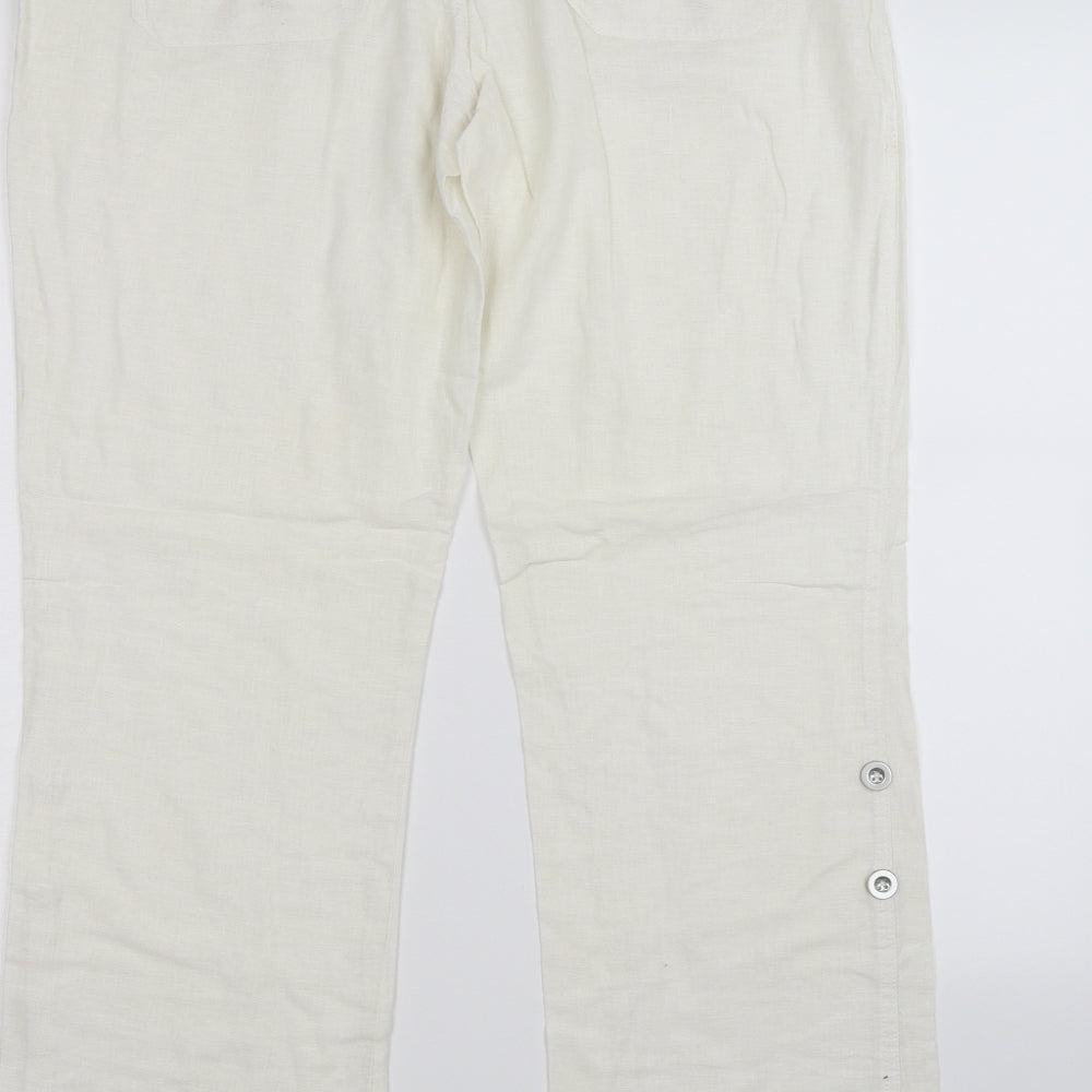 Atmosphere Womens White   Trousers  Size 12 L28 in