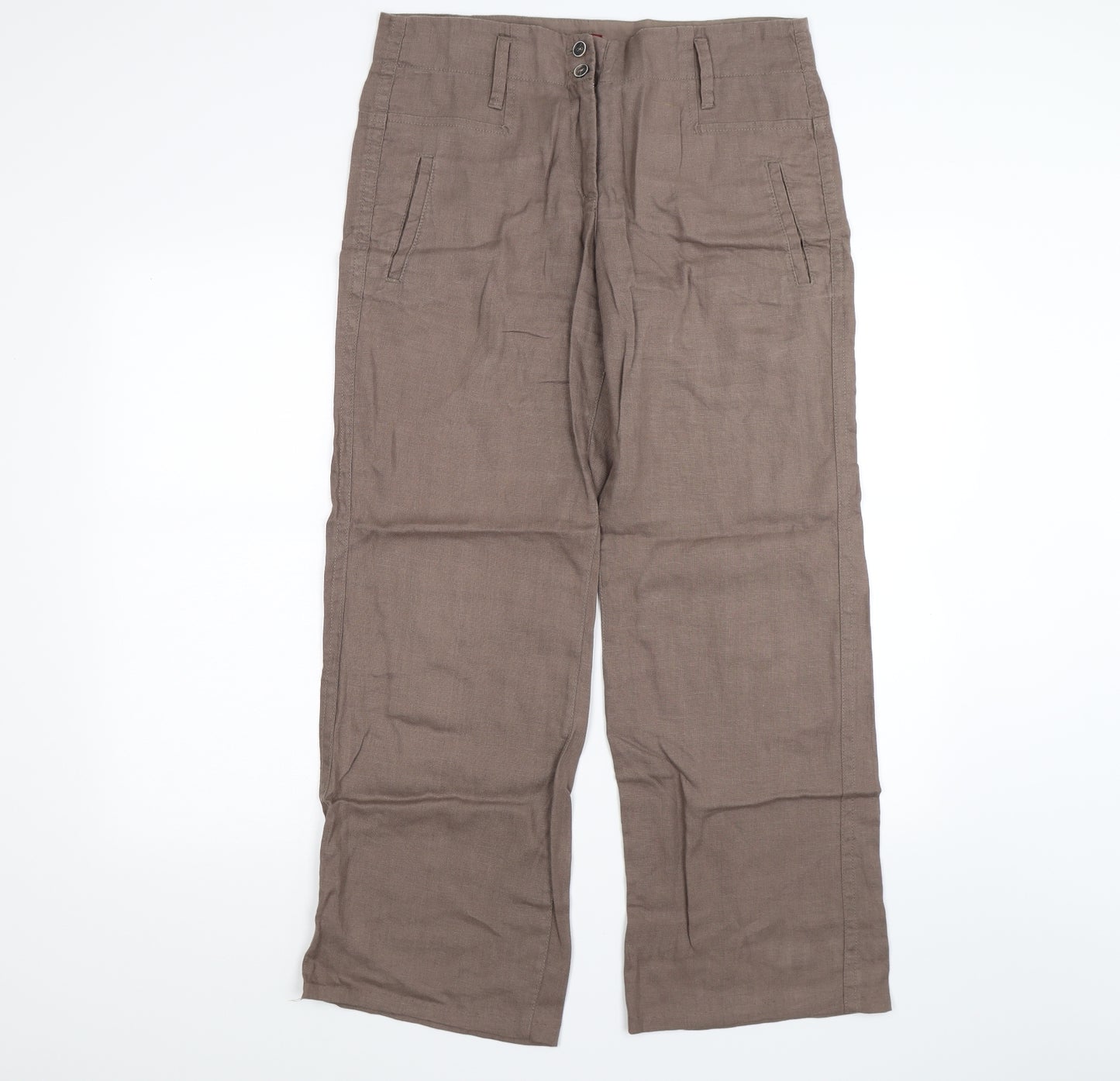 Olsen Womens Brown   Trousers  Size 12 L28 in