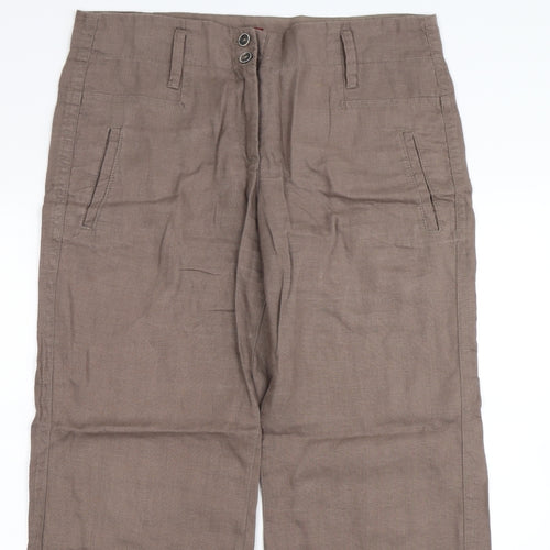 Olsen Womens Brown   Trousers  Size 12 L28 in