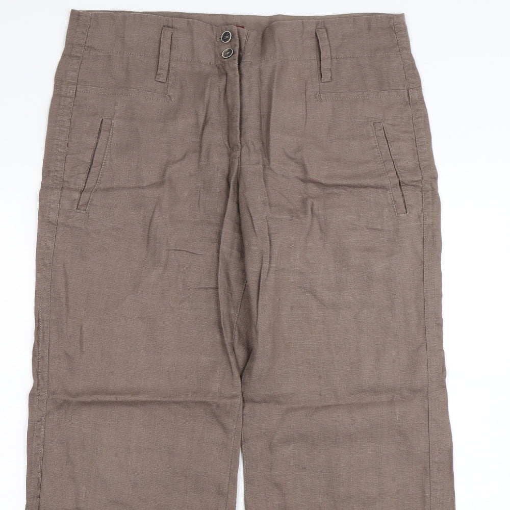 Olsen Womens Brown   Trousers  Size 12 L28 in