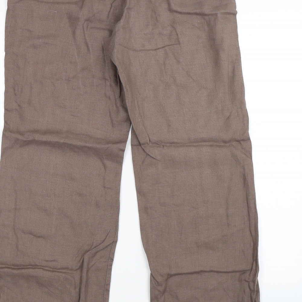 Olsen Womens Brown   Trousers  Size 12 L28 in