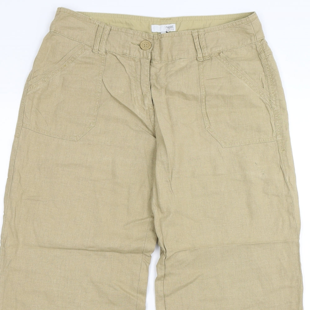 NEXT Womens Brown   Trousers  Size 12 L25 in
