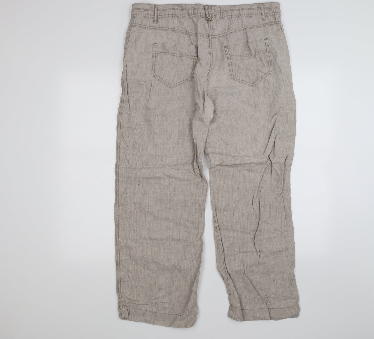 George Womens Beige   Trousers  Size 14 L29 in