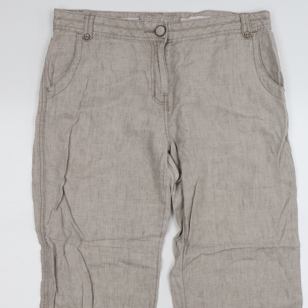 George Womens Beige   Trousers  Size 14 L29 in
