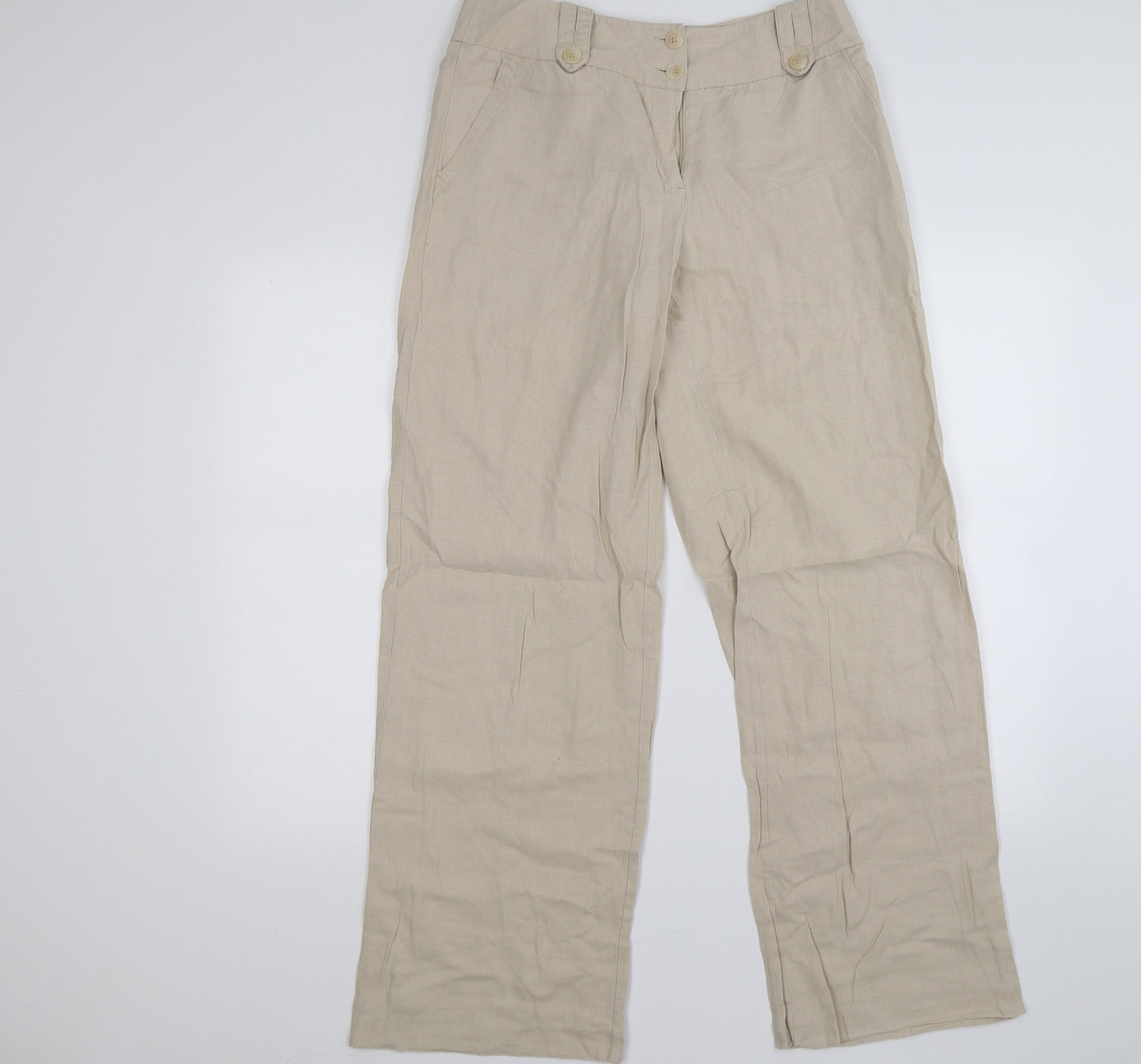 Marks and Spencer Womens Beige   Trousers  Size 12 L29 in