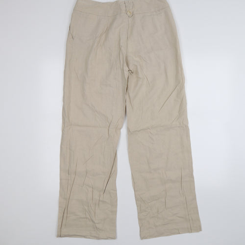 Marks and Spencer Womens Beige   Trousers  Size 12 L29 in
