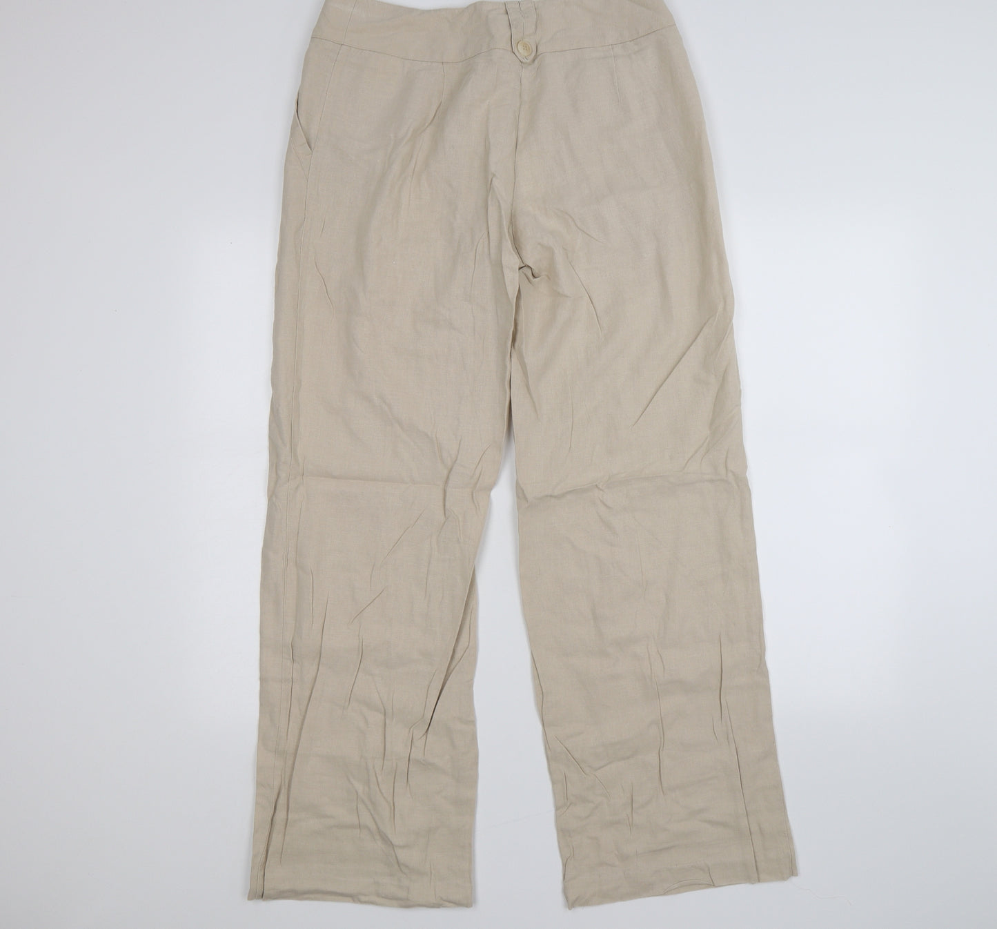 Marks and Spencer Womens Beige   Trousers  Size 12 L29 in