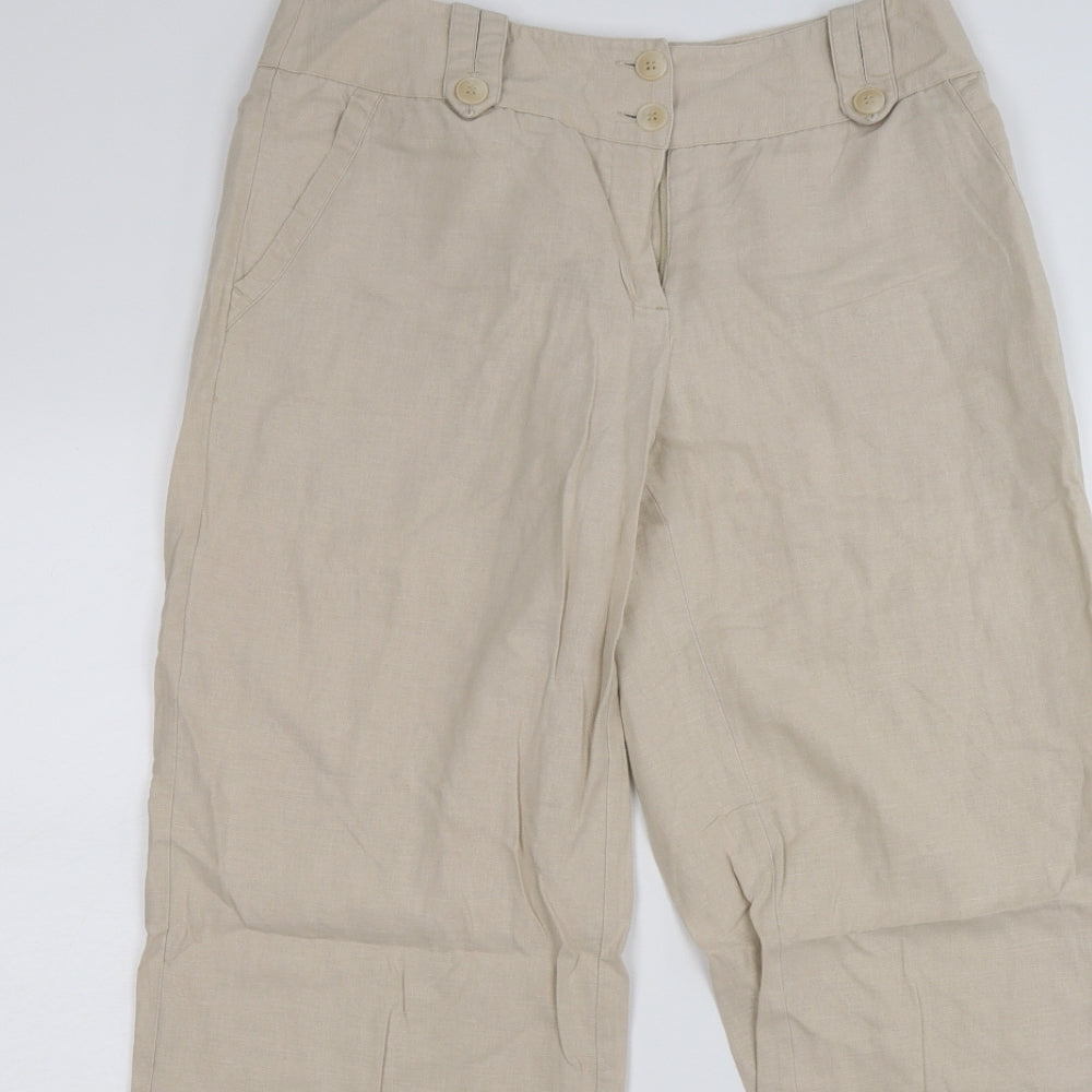 Marks and Spencer Womens Beige   Trousers  Size 12 L29 in