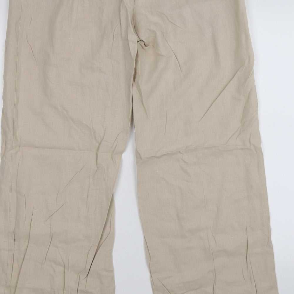 Marks and Spencer Womens Beige   Trousers  Size 12 L29 in