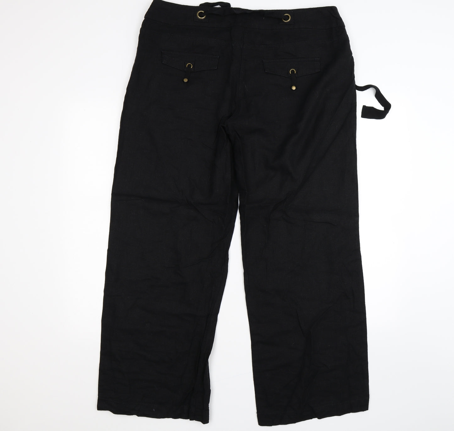 Wallis Womens Black   Trousers  Size 16 L28 in
