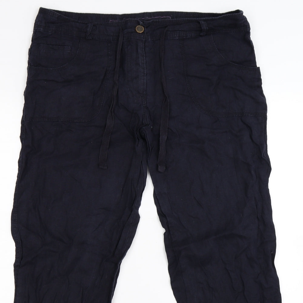denim co Womens Blue   Trousers  Size 14 L28 in