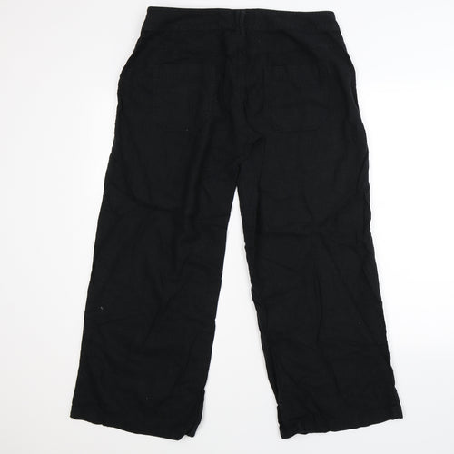 NEXT Womens Black   Trousers  Size 14 L26 in