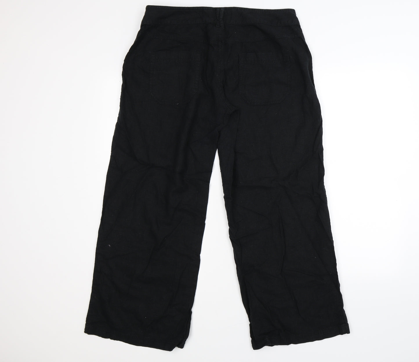 NEXT Womens Black   Trousers  Size 14 L26 in