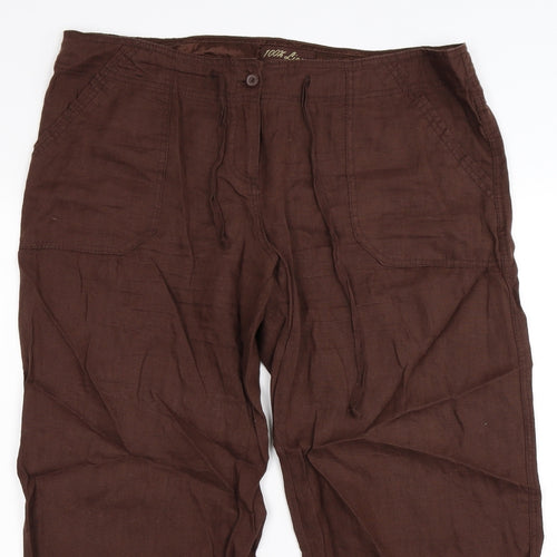 Atmosphere Womens Brown   Trousers  Size 14 L26 in