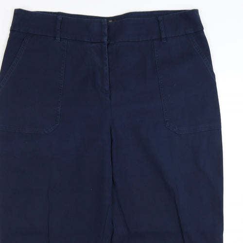 NEXT Womens Blue   Cropped Trousers Size 16 L23 in