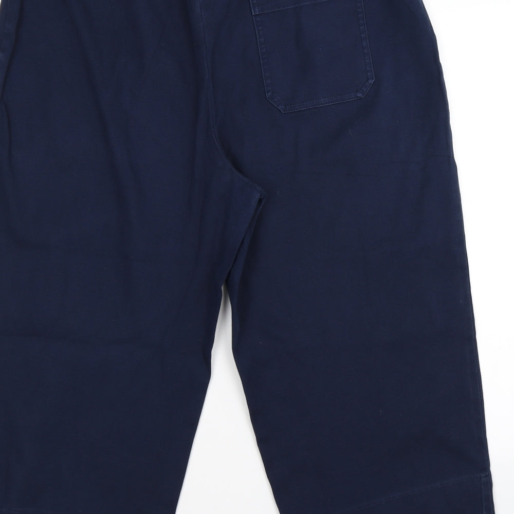NEXT Womens Blue   Cropped Trousers Size 16 L23 in