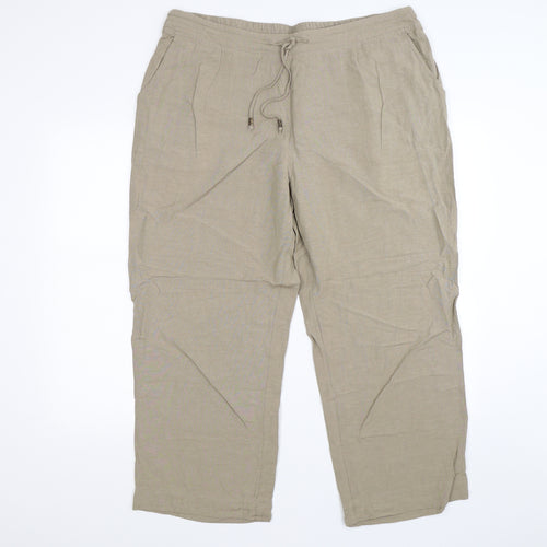 Anthology Womens Beige   Trousers  Size 20 L26 in