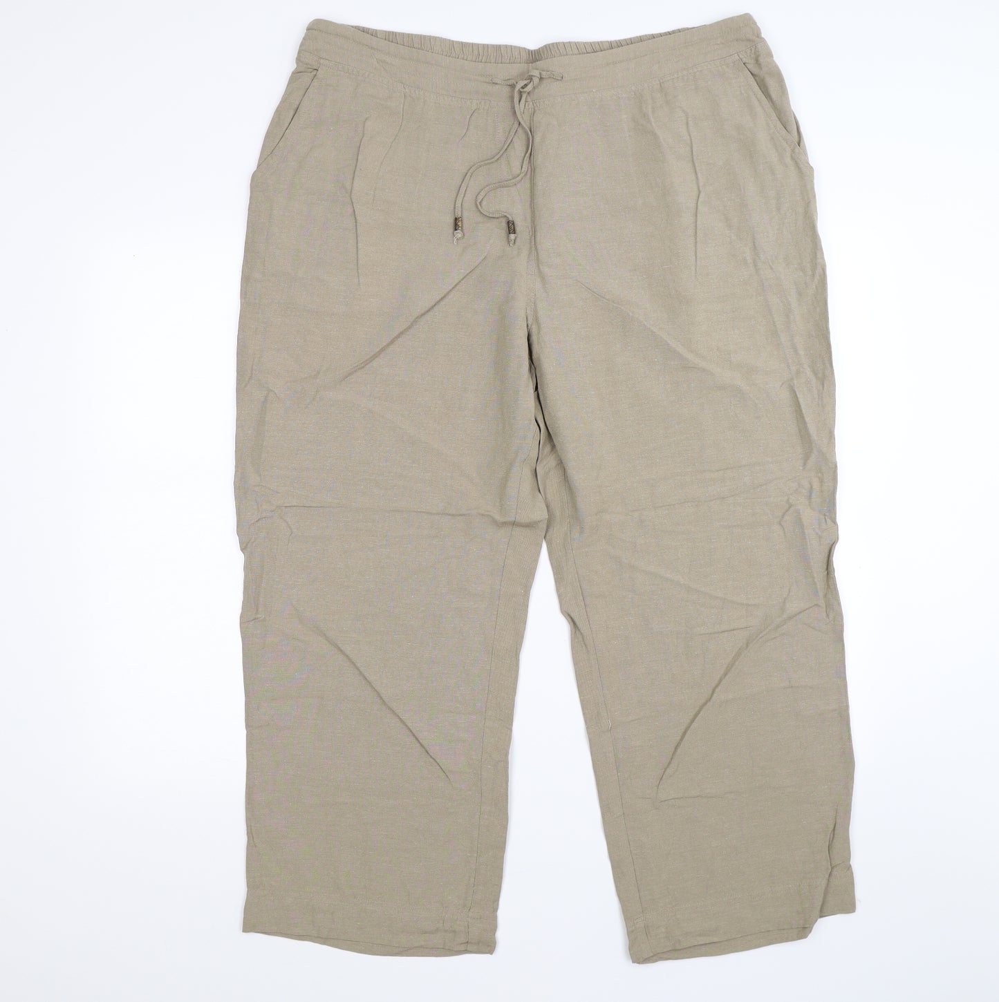 Anthology Womens Beige   Trousers  Size 20 L26 in