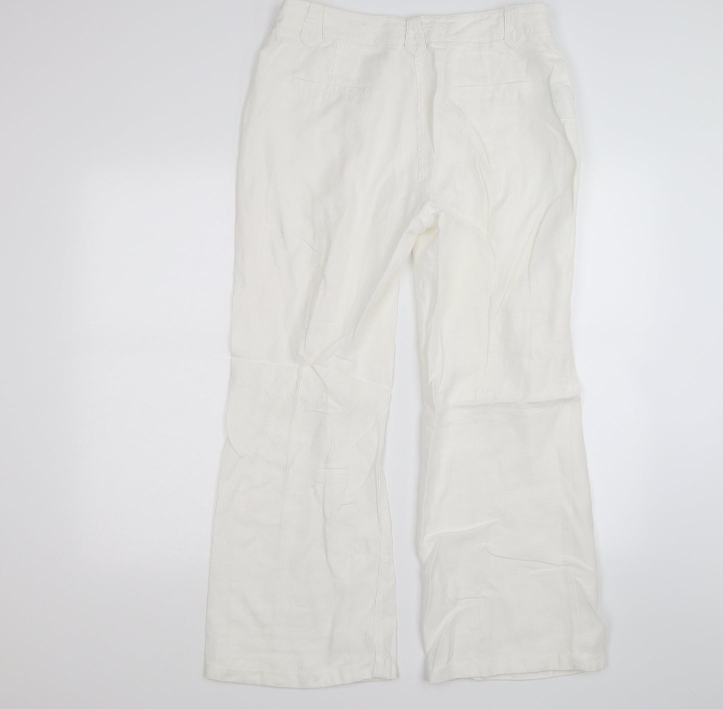 Per Una Womens White   Trousers  Size 14 L27 in