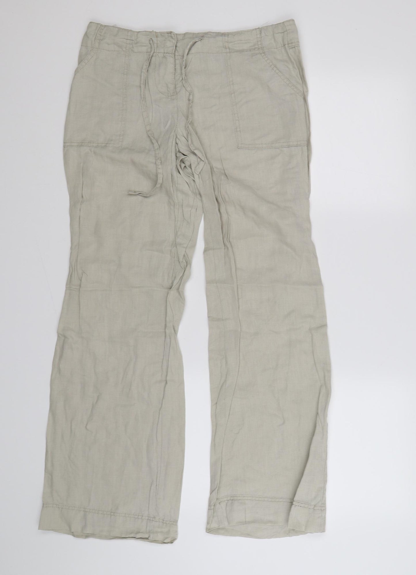 Atmosphere Womens Beige   Trousers  Size 10 L27 in