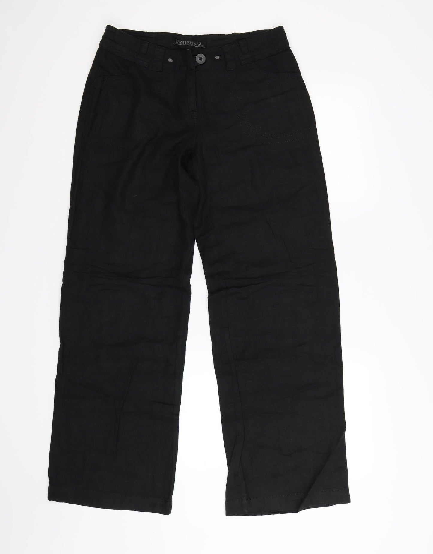 NEXT Womens Black   Trousers  Size 10 L32 in