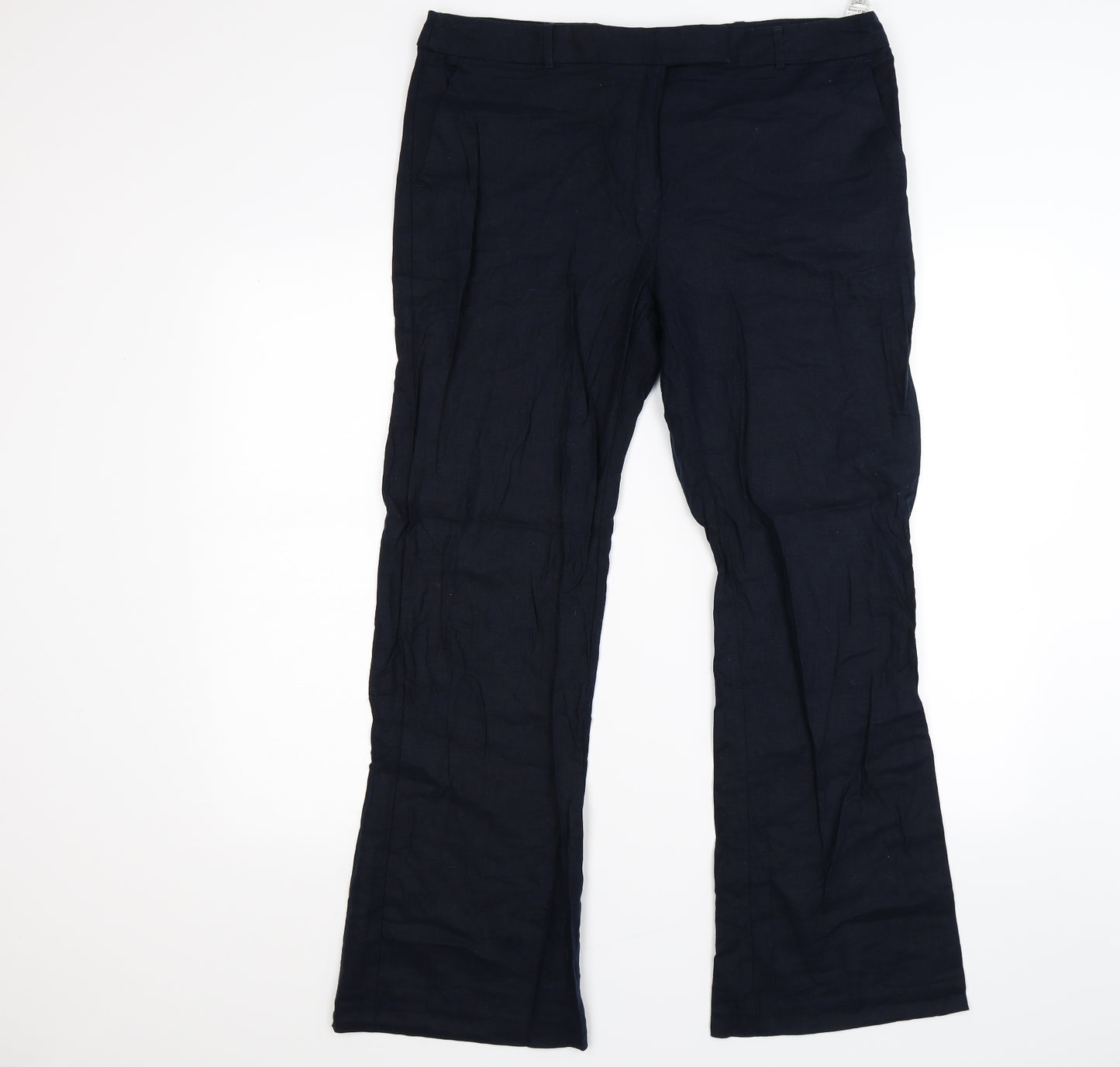 Marks and Spencer Womens Blue   Trousers  Size 16 L27 in