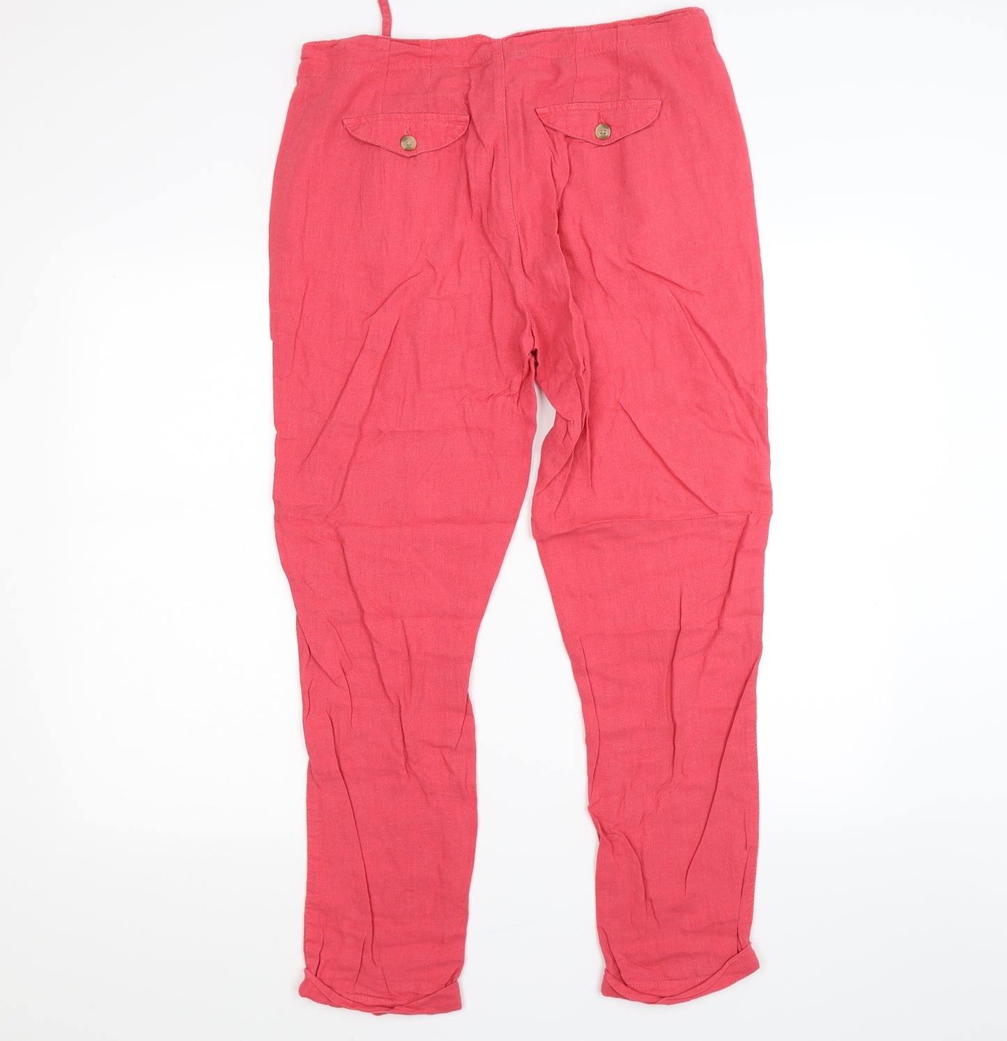 Pep & Co Womens Pink   Trousers  Size 12 L28 in