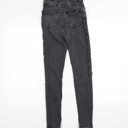 New Look Womens Grey  Denim Skinny Jeans Size 8 L26 in
