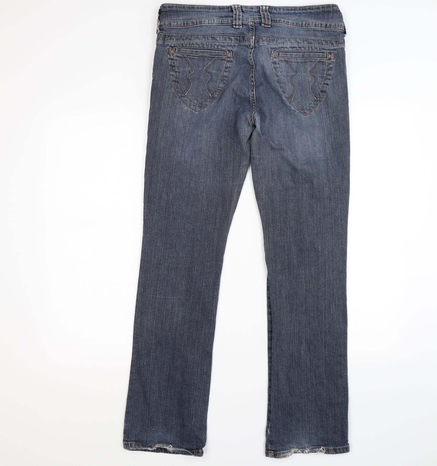 NEXT Womens Blue  Denim Bootcut Jeans Size 14 L30 in