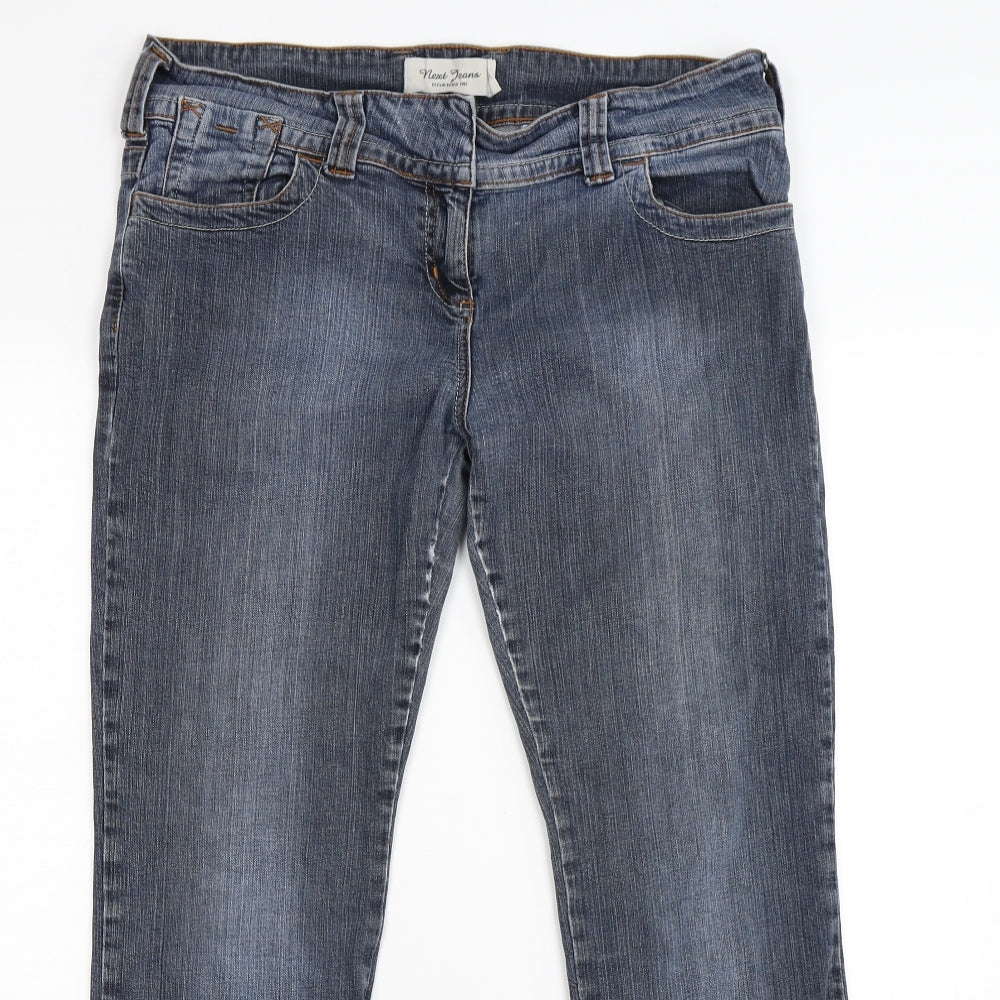 NEXT Womens Blue  Denim Bootcut Jeans Size 14 L30 in