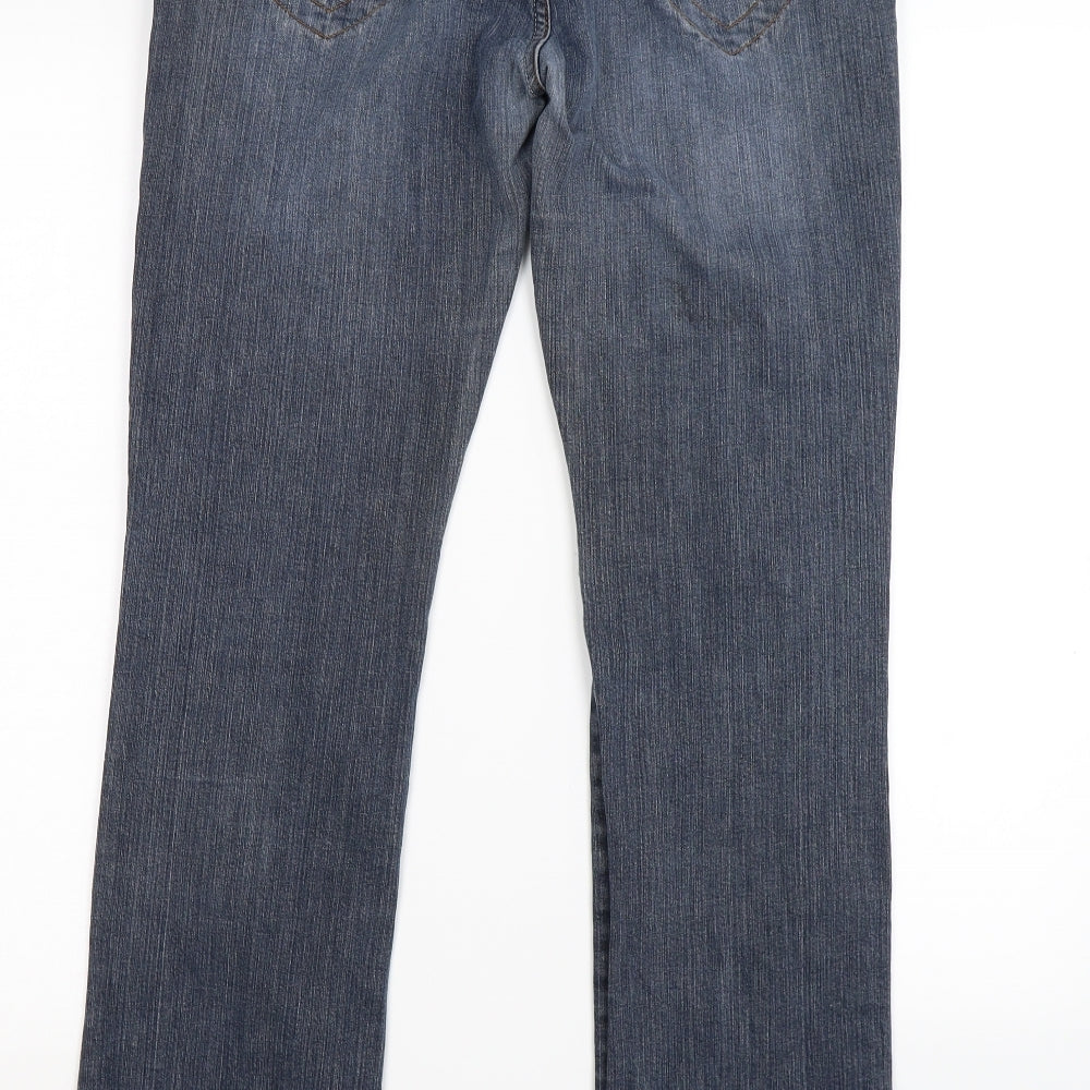 NEXT Womens Blue  Denim Bootcut Jeans Size 14 L30 in